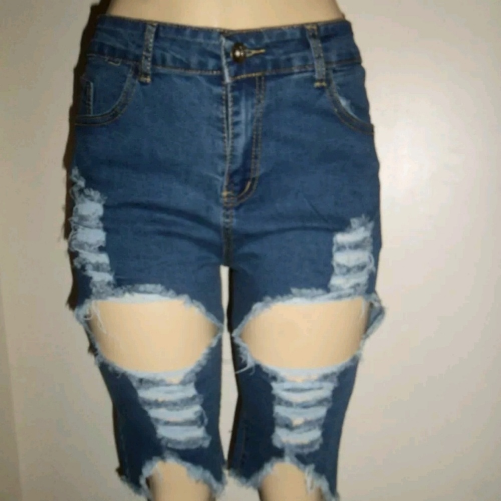 Denim shorts